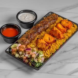 Mix kebab platter