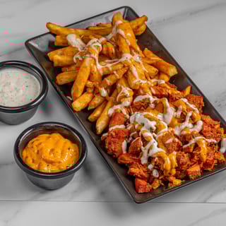 Chicken over fries