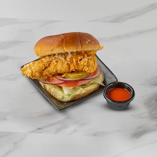 Crispy chicken sandwich