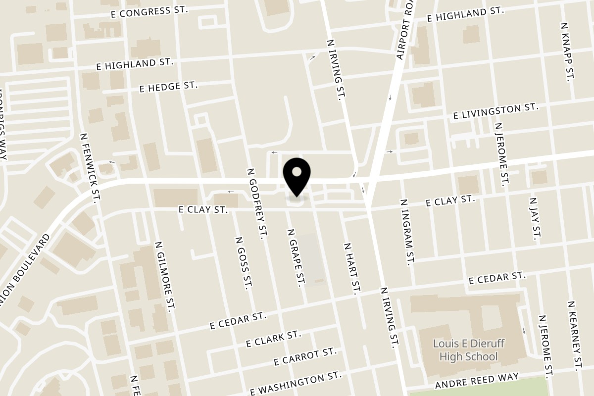 Map showing the location of Flaming Hot Halal Grill on 768 Union Blvd in Allentown